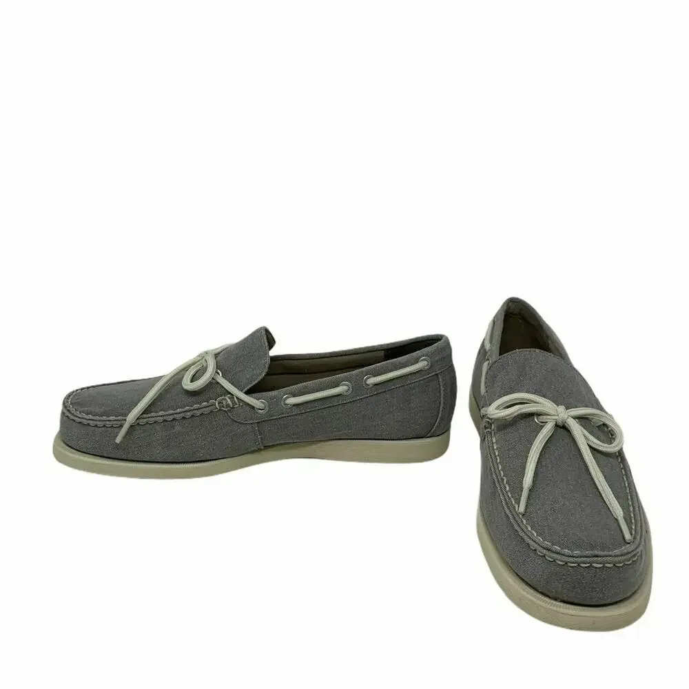 Eastland Men's Grey Yarmouth Canvas Boat Shoes 8D
